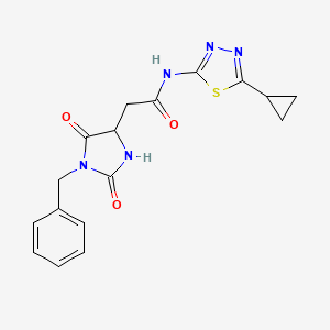 2-(1-benzyl-2,5-dioxoimidazolidin-4-yl)-N-(5-cyclopropyl-1,3,4-thiadiazol-2-yl)acetamide