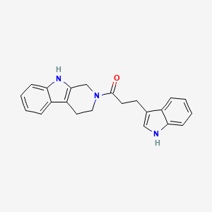 3-(1H-indol-3-yl)-1-(1,3,4,9-tetrahydro-2H-beta-carbolin-2-yl)propan-1-one