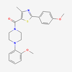 1-(2-Methoxyphenyl)-4-[2-(4-methoxyphenyl)-4-methyl-1,3-thiazole-5-carbonyl]piperazine