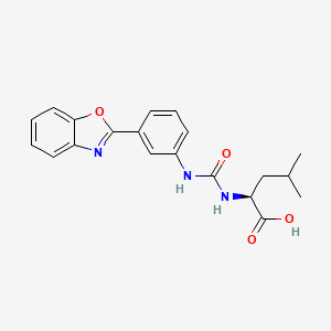 N-{[3-(1,3-benzoxazol-2-yl)phenyl]carbamoyl}-L-leucine