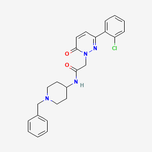 molecular formula C24H25ClN4O2 B10994813 N-(1-benzylpiperidin-4-yl)-2-[3-(2-chlorophenyl)-6-oxopyridazin-1(6H)-yl]acetamide 