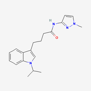 N-(1-methyl-1H-pyrazol-3-yl)-4-[1-(propan-2-yl)-1H-indol-3-yl]butanamide