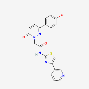 2-[3-(4-methoxyphenyl)-6-oxopyridazin-1(6H)-yl]-N-[(2Z)-4-(pyridin-3-yl)-1,3-thiazol-2(3H)-ylidene]acetamide