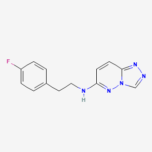 N-[2-(4-fluorophenyl)ethyl][1,2,4]triazolo[4,3-b]pyridazin-6-amine