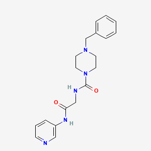 molecular formula C19H23N5O2 B10994855 4-benzyl-N-[2-oxo-2-(pyridin-3-ylamino)ethyl]piperazine-1-carboxamide 