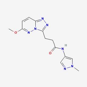 3-(6-methoxy[1,2,4]triazolo[4,3-b]pyridazin-3-yl)-N-(1-methyl-1H-pyrazol-4-yl)propanamide