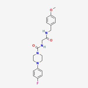 4-(4-fluorophenyl)-N-{2-[(4-methoxybenzyl)amino]-2-oxoethyl}piperazine-1-carboxamide