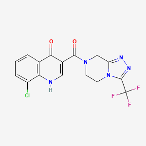 (8-chloro-4-hydroxyquinolin-3-yl)[3-(trifluoromethyl)-5,6-dihydro[1,2,4]triazolo[4,3-a]pyrazin-7(8H)-yl]methanone