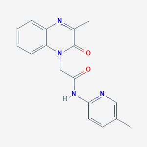 2-(3-methyl-2-oxoquinoxalin-1(2H)-yl)-N-(5-methylpyridin-2-yl)acetamide