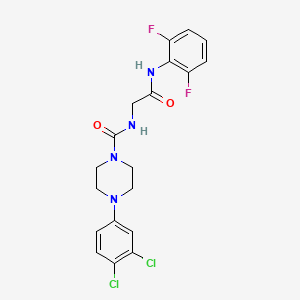 C19H18Cl2F2N4O2