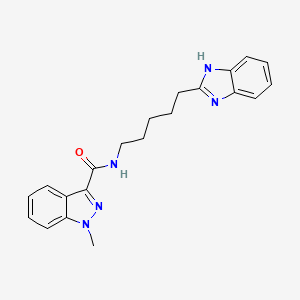 N-[5-(1H-benzimidazol-2-yl)pentyl]-1-methyl-1H-indazole-3-carboxamide