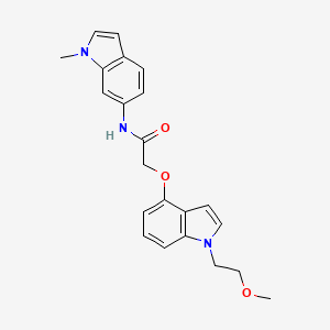 2-{[1-(2-methoxyethyl)-1H-indol-4-yl]oxy}-N-(1-methyl-1H-indol-6-yl)acetamide