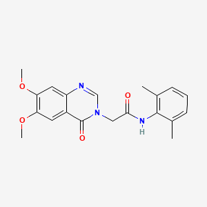 2-(6,7-dimethoxy-4-oxoquinazolin-3(4H)-yl)-N-(2,6-dimethylphenyl)acetamide