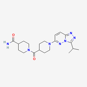 1-({1-[3-(Propan-2-yl)[1,2,4]triazolo[4,3-b]pyridazin-6-yl]piperidin-4-yl}carbonyl)piperidine-4-carboxamide