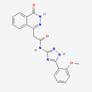 2-(4-hydroxyphthalazin-1-yl)-N-[3-(2-methoxyphenyl)-1H-1,2,4-triazol-5-yl]acetamide