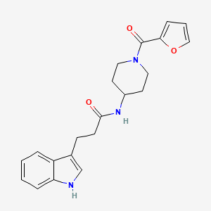 N-[1-(furan-2-ylcarbonyl)piperidin-4-yl]-3-(1H-indol-3-yl)propanamide