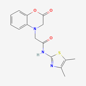 N-(4,5-dimethyl-1,3-thiazol-2-yl)-2-(2-oxo-2,3-dihydro-4H-1,4-benzoxazin-4-yl)acetamide