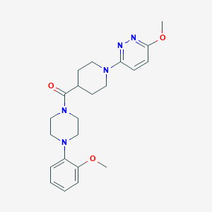 (4-(2-Methoxyphenyl)piperazin-1-yl)(1-(6-methoxypyridazin-3-yl)piperidin-4-yl)methanone