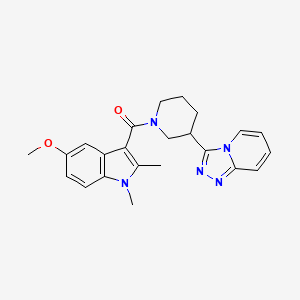 (5-methoxy-1,2-dimethyl-1H-indol-3-yl)[3-([1,2,4]triazolo[4,3-a]pyridin-3-yl)piperidin-1-yl]methanone