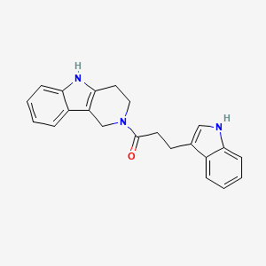 3-(1H-indol-3-yl)-1-(1,3,4,5-tetrahydro-2H-pyrido[4,3-b]indol-2-yl)propan-1-one