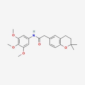 2-(2,2-dimethyl-3,4-dihydro-2H-chromen-6-yl)-N-(3,4,5-trimethoxyphenyl)acetamide