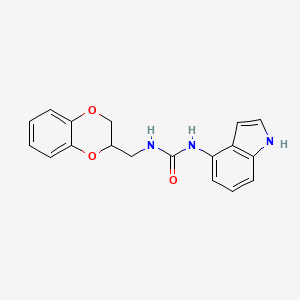 1-(2,3-dihydro-1,4-benzodioxin-2-ylmethyl)-3-(1H-indol-4-yl)urea