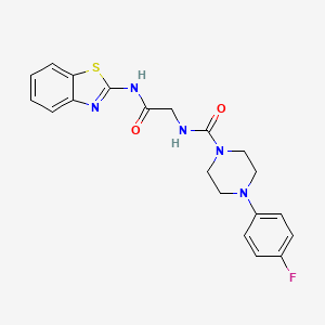 N-[2-(1,3-benzothiazol-2-ylamino)-2-oxoethyl]-4-(4-fluorophenyl)piperazine-1-carboxamide