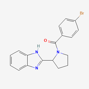 [2-(1H-benzimidazol-2-yl)pyrrolidin-1-yl](4-bromophenyl)methanone