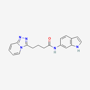 N-(1H-indol-6-yl)-4-([1,2,4]triazolo[4,3-a]pyridin-3-yl)butanamide