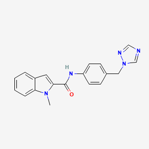 1-methyl-N-[4-(1H-1,2,4-triazol-1-ylmethyl)phenyl]-1H-indole-2-carboxamide