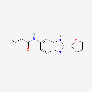 N-[2-(tetrahydrofuran-2-yl)-1H-benzimidazol-6-yl]butanamide