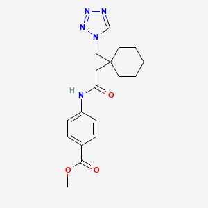 methyl 4-({[1-(1H-tetrazol-1-ylmethyl)cyclohexyl]acetyl}amino)benzoate