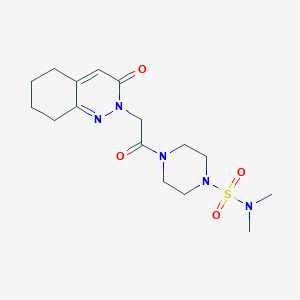 N,N-dimethyl-4-[(3-oxo-5,6,7,8-tetrahydrocinnolin-2(3H)-yl)acetyl]piperazine-1-sulfonamide