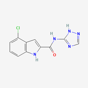 4-chloro-N-(4H-1,2,4-triazol-3-yl)-1H-indole-2-carboxamide