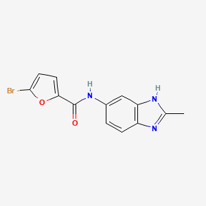 molecular formula C13H10BrN3O2 B10995299 5-bromo-N-(2-methyl-1H-benzimidazol-5-yl)furan-2-carboxamide 