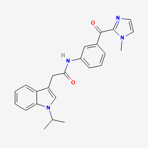 N-{3-[(1-methyl-1H-imidazol-2-yl)carbonyl]phenyl}-2-[1-(propan-2-yl)-1H-indol-3-yl]acetamide