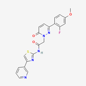 2-[3-(2-fluoro-4-methoxyphenyl)-6-oxopyridazin-1(6H)-yl]-N-[(2Z)-4-(pyridin-3-yl)-1,3-thiazol-2(3H)-ylidene]acetamide