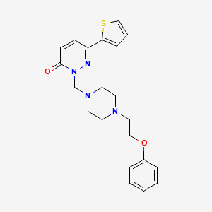 2-{[4-(2-phenoxyethyl)piperazin-1-yl]methyl}-6-(thiophen-2-yl)pyridazin-3(2H)-one