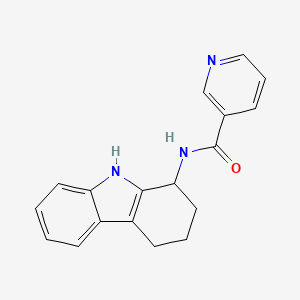 molecular formula C18H17N3O B10995364 N-(2,3,4,9-tetrahydro-1H-carbazol-1-yl)nicotinamide 