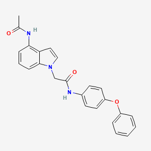 2-[4-(acetylamino)-1H-indol-1-yl]-N-(4-phenoxyphenyl)acetamide