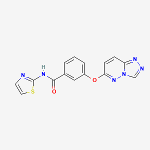 N-(1,3-thiazol-2-yl)-3-([1,2,4]triazolo[4,3-b]pyridazin-6-yloxy)benzamide