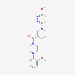 (4-(2-Methoxyphenyl)piperazin-1-yl)(1-(6-methoxypyridazin-3-yl)piperidin-3-yl)methanone