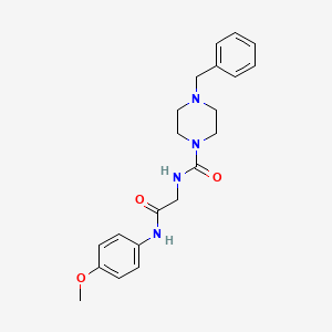 4-benzyl-N-{2-[(4-methoxyphenyl)amino]-2-oxoethyl}piperazine-1-carboxamide