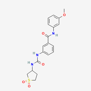 3-{[(1,1-dioxidotetrahydrothiophen-3-yl)carbamoyl]amino}-N-(3-methoxyphenyl)benzamide