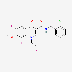 N-(2-chlorobenzyl)-6,8-difluoro-1-(2-fluoroethyl)-7-methoxy-4-oxo-1,4-dihydroquinoline-3-carboxamide