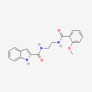 molecular formula C19H19N3O3 B10995481 N-(2-{[(2-methoxyphenyl)carbonyl]amino}ethyl)-1H-indole-2-carboxamide 