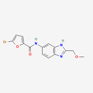 5-bromo-N-[2-(methoxymethyl)-1H-benzimidazol-5-yl]furan-2-carboxamide