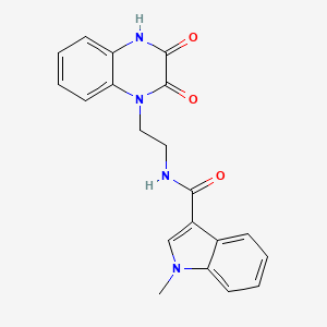 N-(2-(3-hydroxy-2-oxoquinoxalin-1(2H)-yl)ethyl)-1-methyl-1H-indole-3-carboxamide