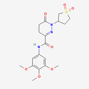 1-(1,1-dioxidotetrahydrothiophen-3-yl)-6-oxo-N-(3,4,5-trimethoxyphenyl)-1,4,5,6-tetrahydropyridazine-3-carboxamide