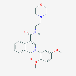 2-(2,5-dimethoxyphenyl)-N-[2-(morpholin-4-yl)ethyl]-1-oxo-1,2-dihydroisoquinoline-4-carboxamide